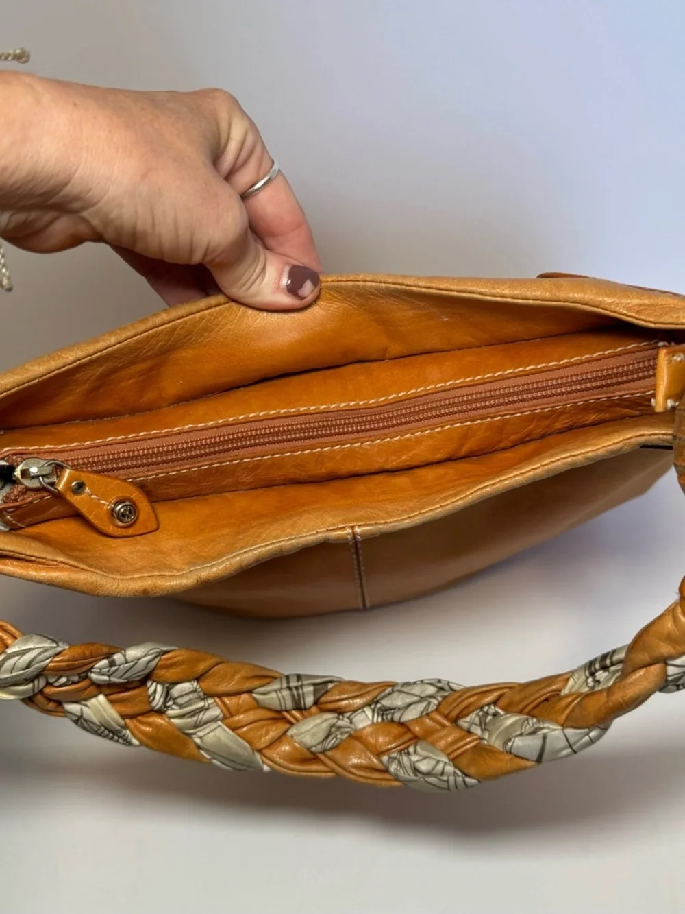 Francesco Biasia BEAUTIFUL SOFT leather shoulder bucket bag